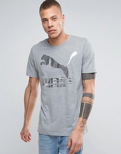 Серая футболка с логотипом металлик Puma Archive - Серый
