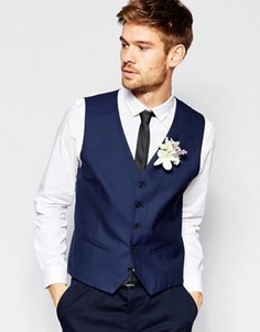 Жилет слим Selected Homme Wedding - Синий