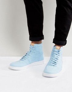 Синие высокие кроссовки Nike Air Jordan 1 Retro Decon 867338-425 - Синий