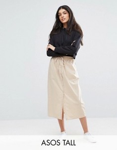 Юбка миди на пуговицах ASOS TALL - Мульти