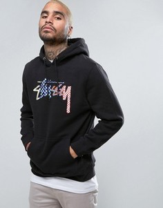 Худи с логотипом Stussy - Черный