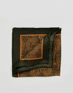 Зеленый платок для нагрудного кармана с узором пейсли ASOS - Зеленый