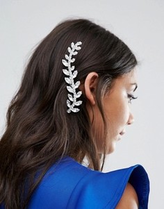 Заколка для волос с кристаллом Swarovski от Krystal London - Серебряный