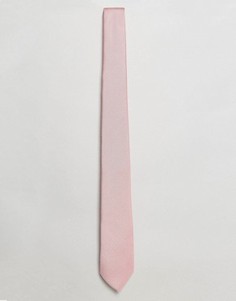 Фактурный розовый галстук ASOS - Розовый