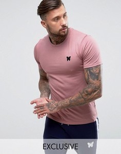 Розовая облегающая футболка с логотипом на груди Good For Nothing - Розовый