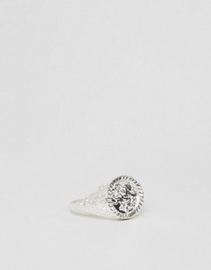 Серебряное кольцо на мизинец с гравировкой соверена Chained & Able - Серебряный