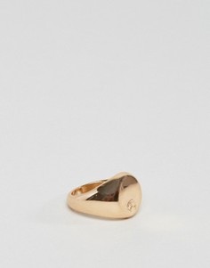 Золотистое кольцо на мизинец с логотипом Chained & Able - Золотой