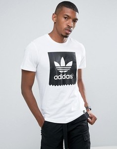 Белая футболка с логотипом adidas Skateboarding AY8899 - Белый