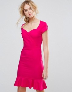 Платье с отделкой оборками Paper Dolls - Розовый