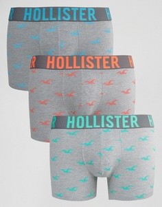 Набор из 3 боксеров-брифов с логотипом Hollister - Мульти