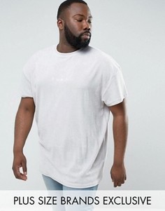 Серая махровая футболка Puma PLUS эксклюзивно для ASOS 57533305 - Серый