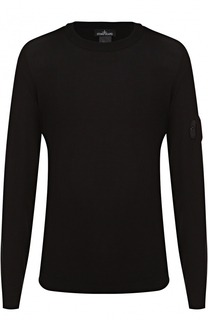 Хлопковый джемпер тонкой вязки Stone Island
