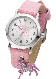 Детские часы с лошадкой (розовый) Bonprix