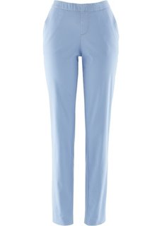 Чиносы с поясом на резинке (синий) Bonprix