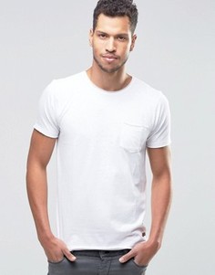 Однотонная футболка с необработанным краем Brave Soul - Белый