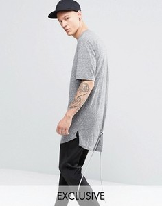 Меланжевая футболка со шнурками Vision Air - Серый