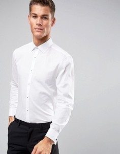 Фактурная рубашка классического кроя Burton Menswear - Белый
