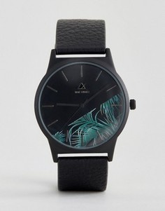 Часы с принтом пальм на циферблате ASOS - Черный
