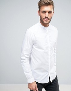 Белая рубашка стандартного кроя с воротником на пуговицах New Look - Белый