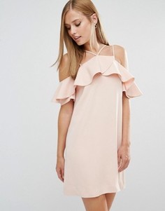 Платье с оборками Keepsake Bitter Sweet - Розовый