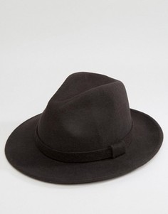 Мягкая фетровая шляпа AllSaints - Черный