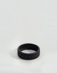 Черное кольцо с гравировкой Icon Brand - Черный