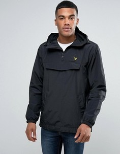 Черная куртка через голову с капюшоном и логотипом-орлом Lyle & Scott - Черный