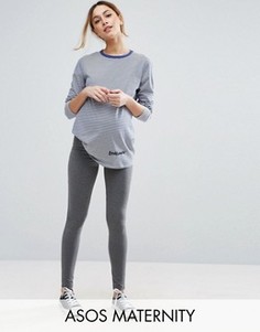 Леггинсы для беременных ASOS Maternity - Серый