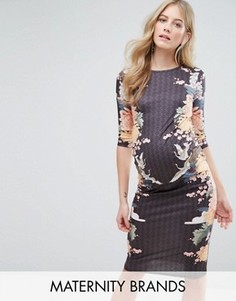 Облегающее платье с цветочным принтом Bluebelle Maternity - Мульти