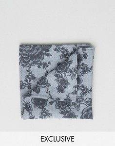 Платок для нагрудного кармана с принтом Noose & Monkey - Темно-синий