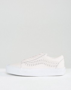Розовые премиум-кроссовки с плетеной отделкой Vans Old Skool - Мульти