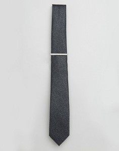 Галстук с зажимом Burton Menswear - Серый