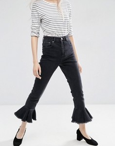 Черные выбеленные джинсы в винтажном стиле ASOS FARLEIGH - Черный