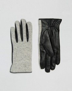 Перчатки с добавлением шерсти Vila - Серый