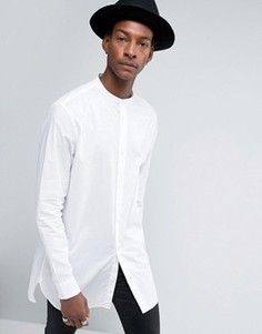 Длинная рубашка с воротником с застежкой на пуговицы AllSaints - Белый