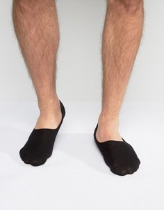 Черные спортивные носки из вафельной ткани ASOS - Черный