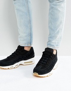 Черные кроссовки Nike Air Max 95 Premium 538416-004 - Черный