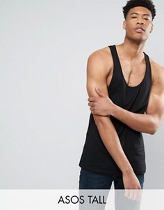 Черная майка-борцовка ASOS TALL - Черный