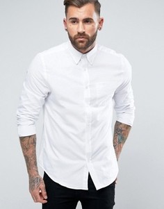 Однотонная оксфордская рубашка классического кроя Ben Sherman - Белый