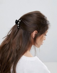 Заколка для волос ограниченной серии с металлическим шаром - Черный Asos