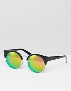 Солнцезащитные очки в стиле ретро с затемненными стеклами Jeepers Peepers - Черный