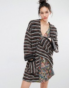 Кардиган с карманами Essentiel Antwerp Manteau - Черный