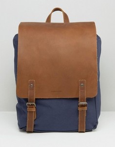 Темно-синий кожаный рюкзак Forbes & Lewis Devon - Синий