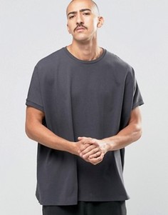 Oversize-футболка из плотного трикотажа ASOS - Серый