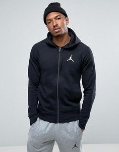 Черный худи на молнии Nike Jordan Flight Lite 822658-010 - Черный