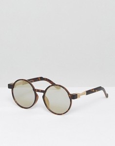 Круглые солнцезащитные очки Jeepers Peepers - Коричневый