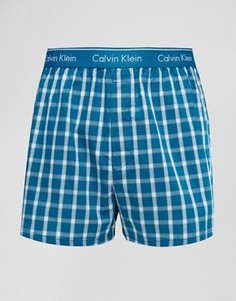 Тканые боксеры классического кроя Calvin Klein - Синий