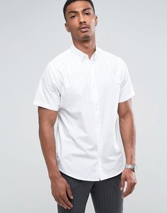 Поплиновая рубашка с коротким рукавом Troy - Белый