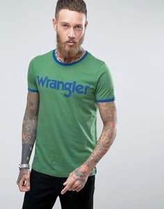 Футболка с логотипом Wrangler - Зеленый