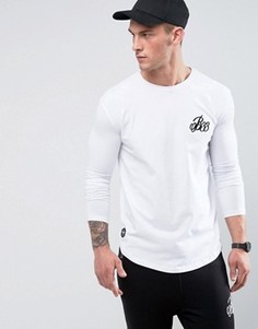 Белый обтягивающий лонгслив Bee Inspired - Белый
